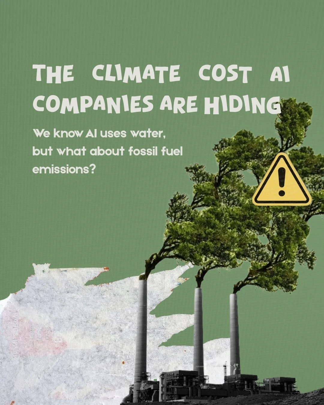 Water is always in the AI convo, but are we forgetting energy emissions? 💻⚡️ Even if we don&rsquo;t want to boycott AI, we should still be well informed on the costs.