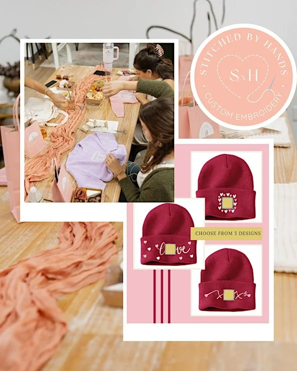 Galentine's Stitch and Sip with Stitched by Hands