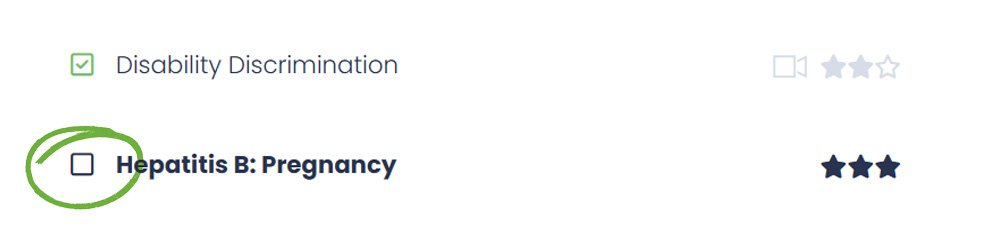 Example showing the grey box before a case name turning into a green tick