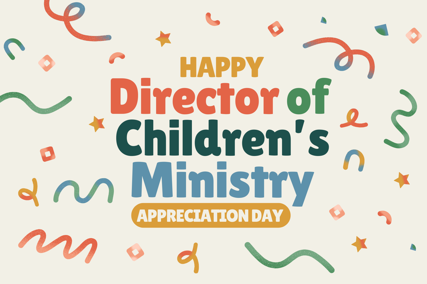 Director of Children's Ministry Appreciation Sunday