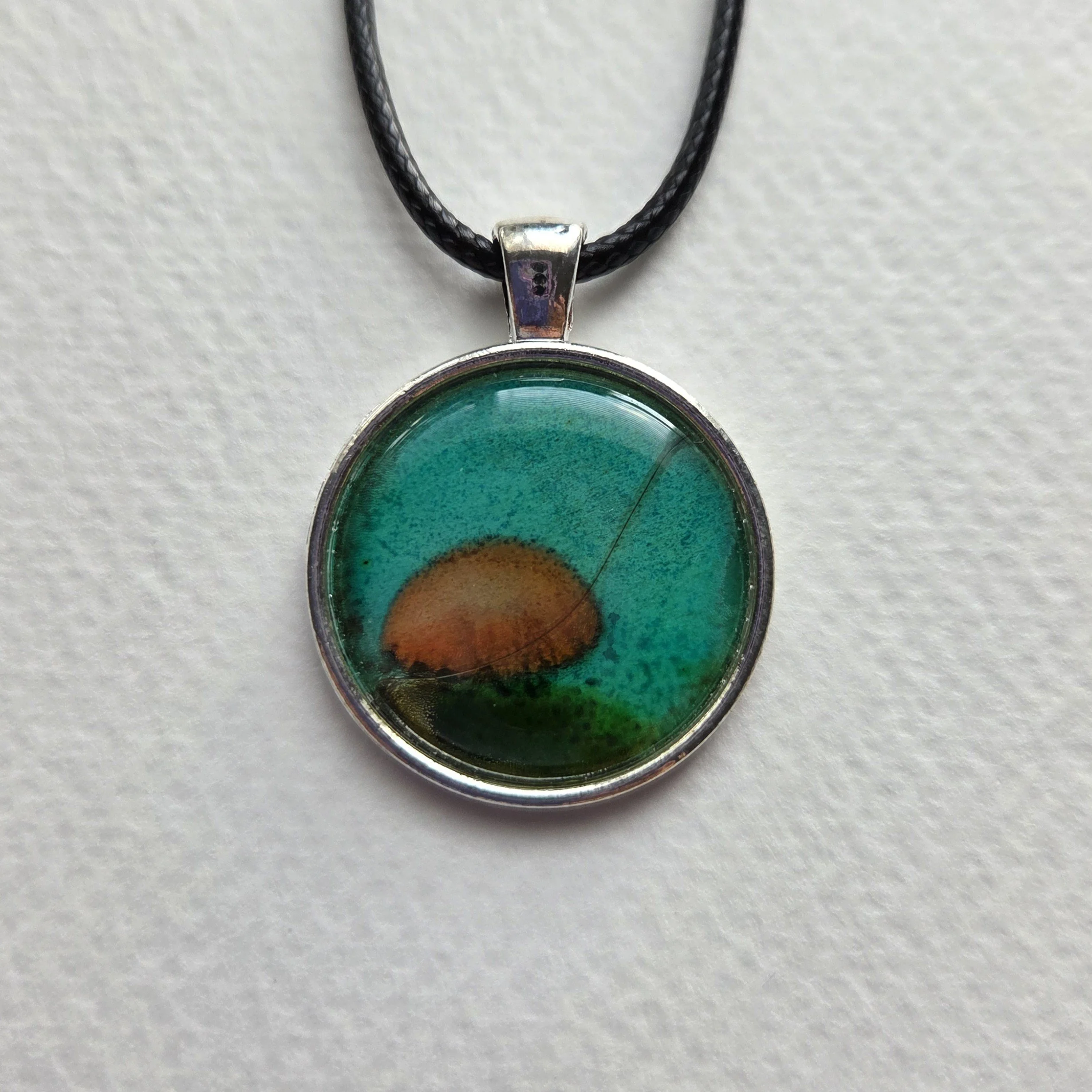 Hand Painted Alcohol Ink Pendant No. 18