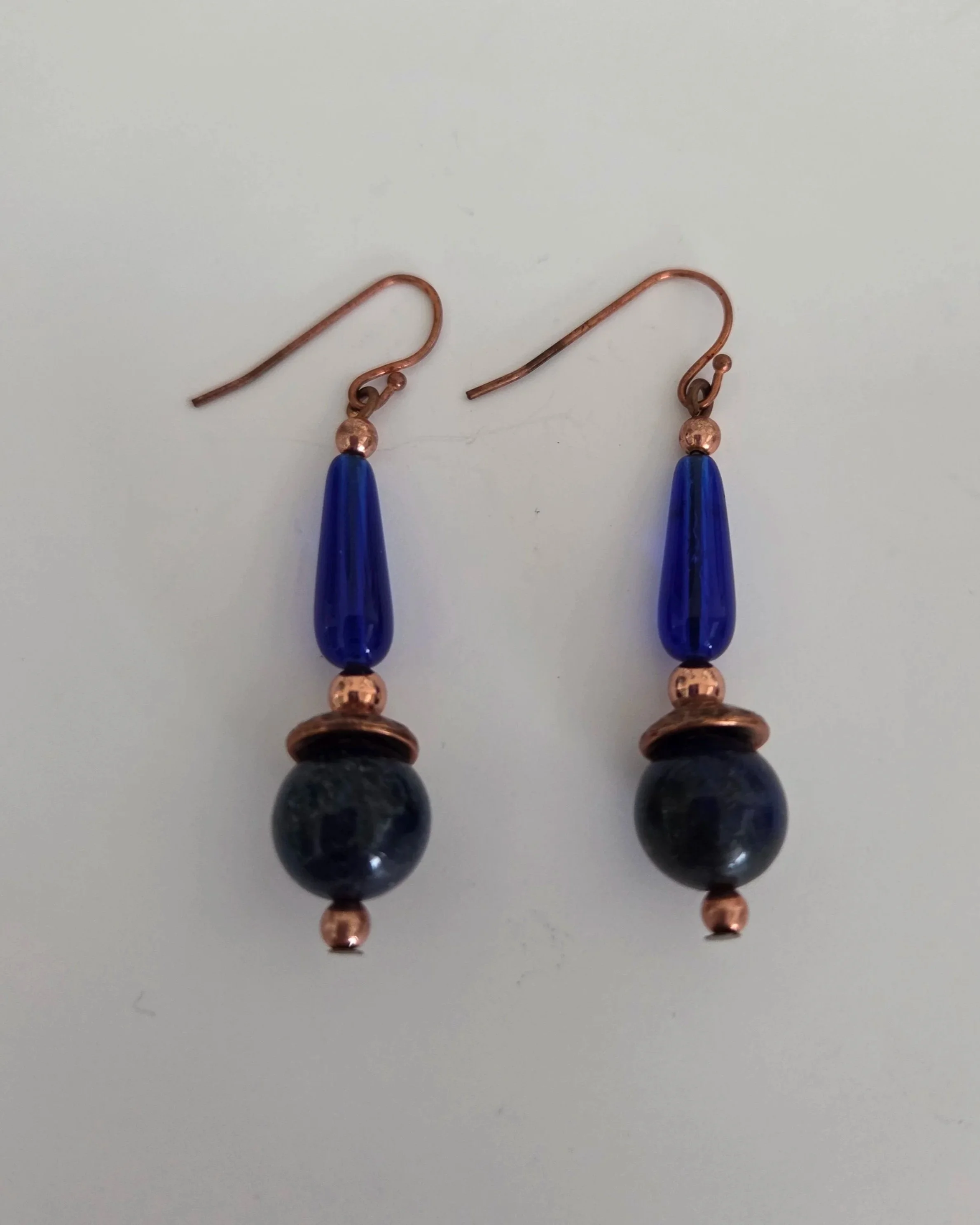 164+Czech+Cobalt%2C+Lapis+and+Copper+Drop+Earrings+2.jpg