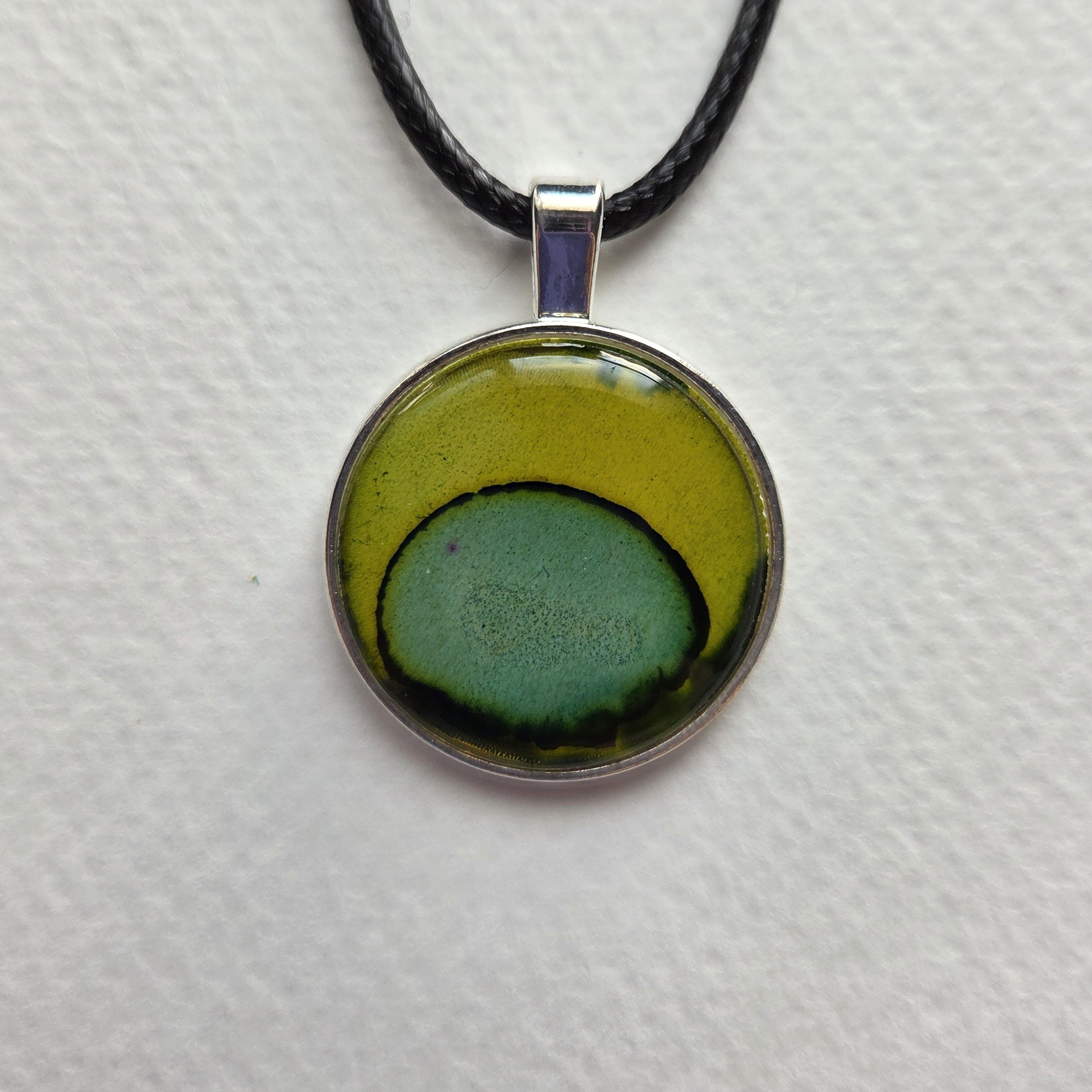 Hand Painted Alcohol Ink Pendant No. 10