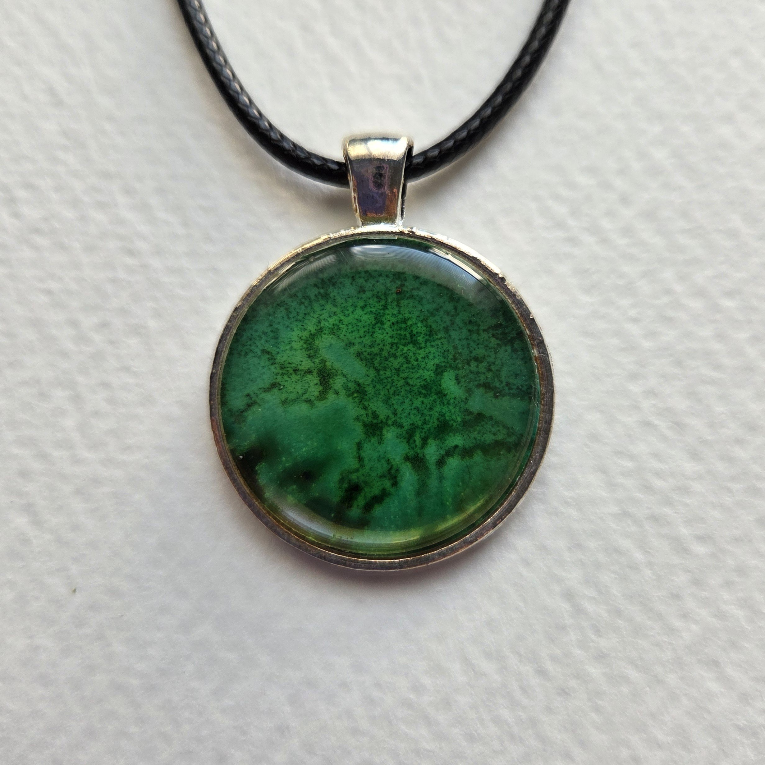 Hand Painted Alcohol Ink Pendant No. 13