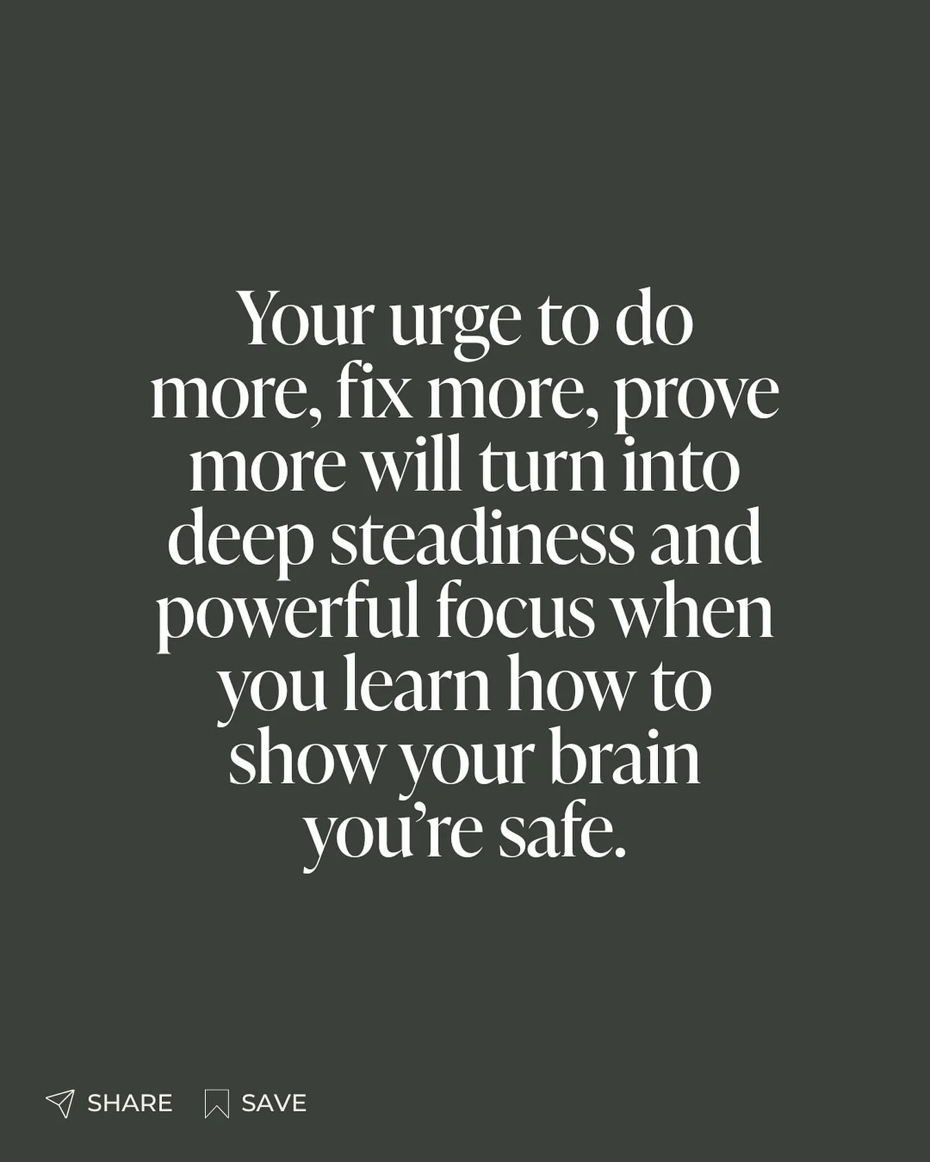 Show don&rsquo;t tell. Big difference. 

Wanna know how? First, get eyes on the pressure pattern that&rsquo;s running your life under your radar.

✅ Comment QUIZ to find yours in 90 seconds.