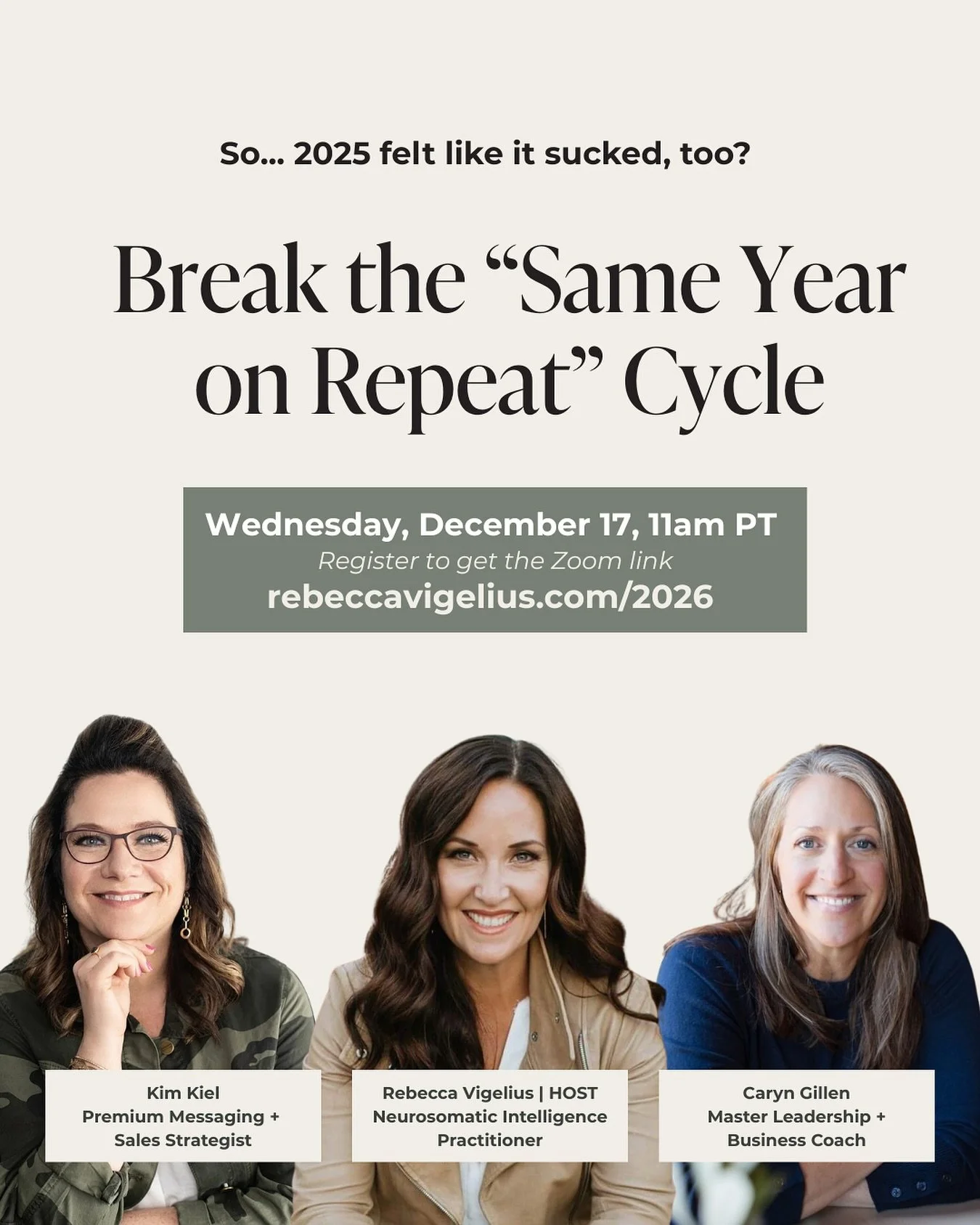If 2025 felt like another total sh*t show&hellip; you&rsquo;re not imagining it. 
Most high-functioning women I know are saying the same thing:
 &ldquo;How is it December AGAIN?&rdquo;

And after looking at my own year &mdash; the highs, the lows, th