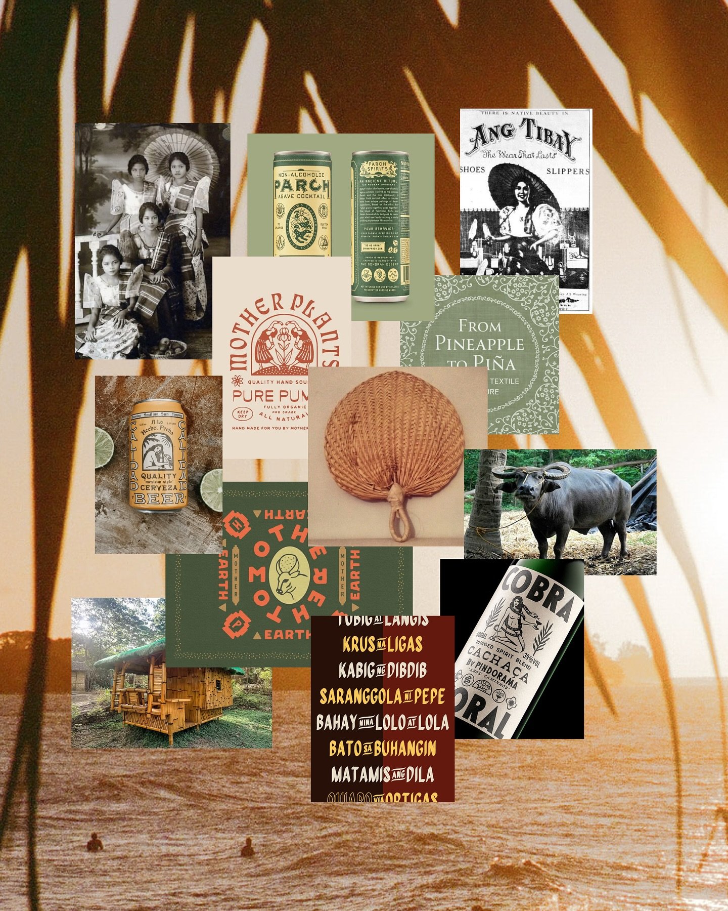 Approved client mood board for a female owned brewery rooted in Filipino culture, giving me all the feels 😍. So excited to bring this brand to life!
