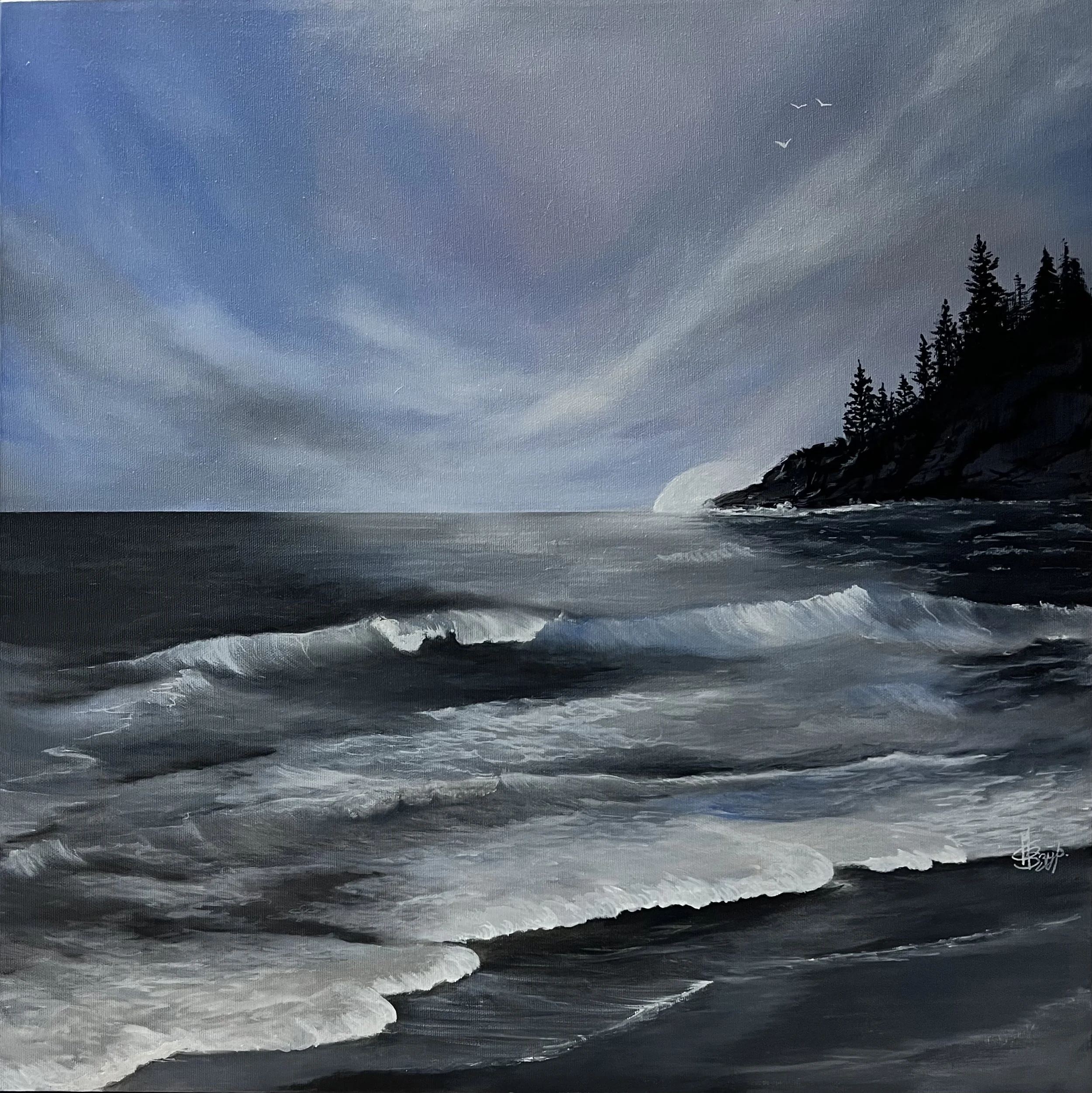 Sombrio Beach
Oil on Canvas
24 x 24 inches