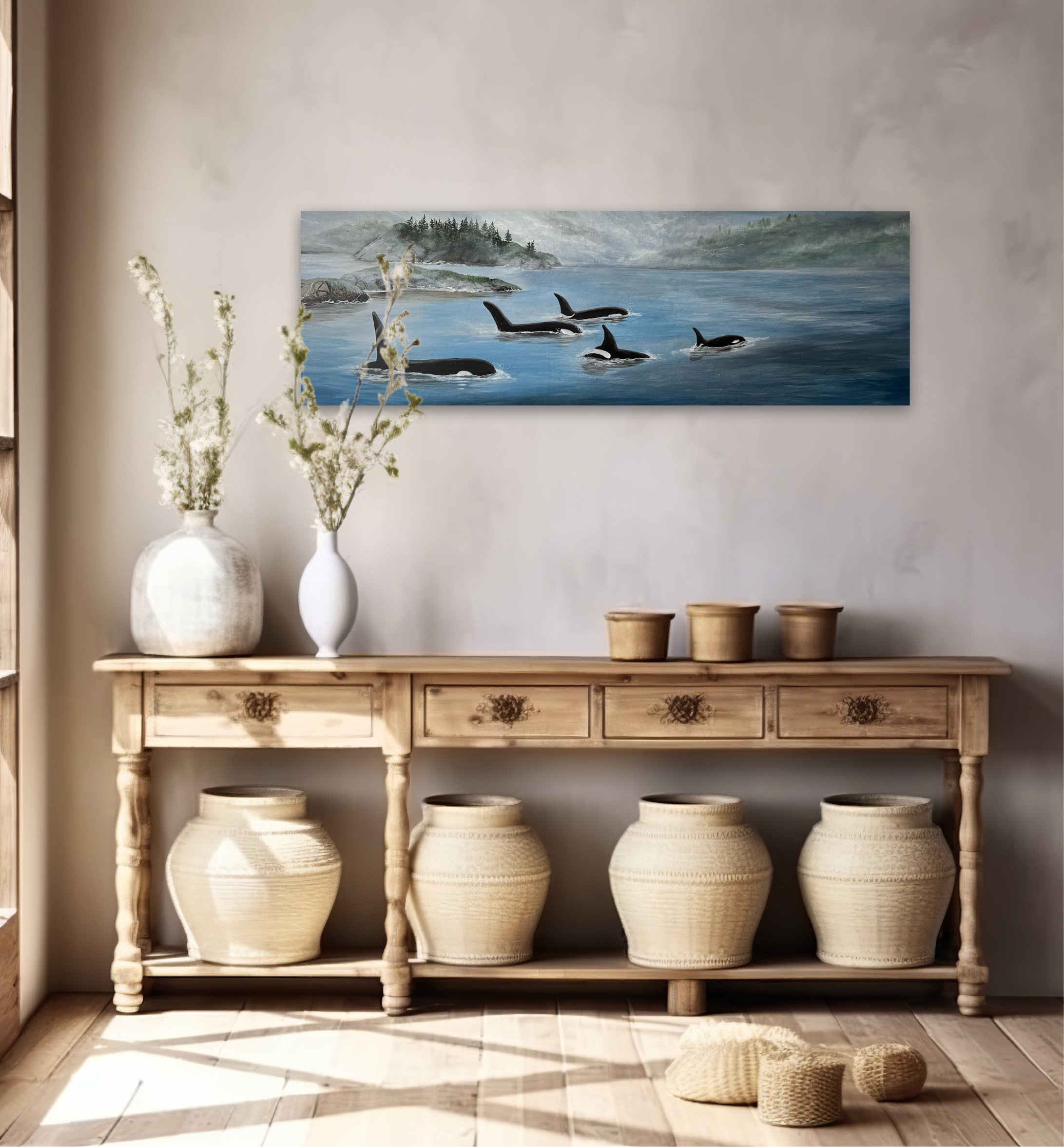 Telegraph Cove Orcas (study) ~