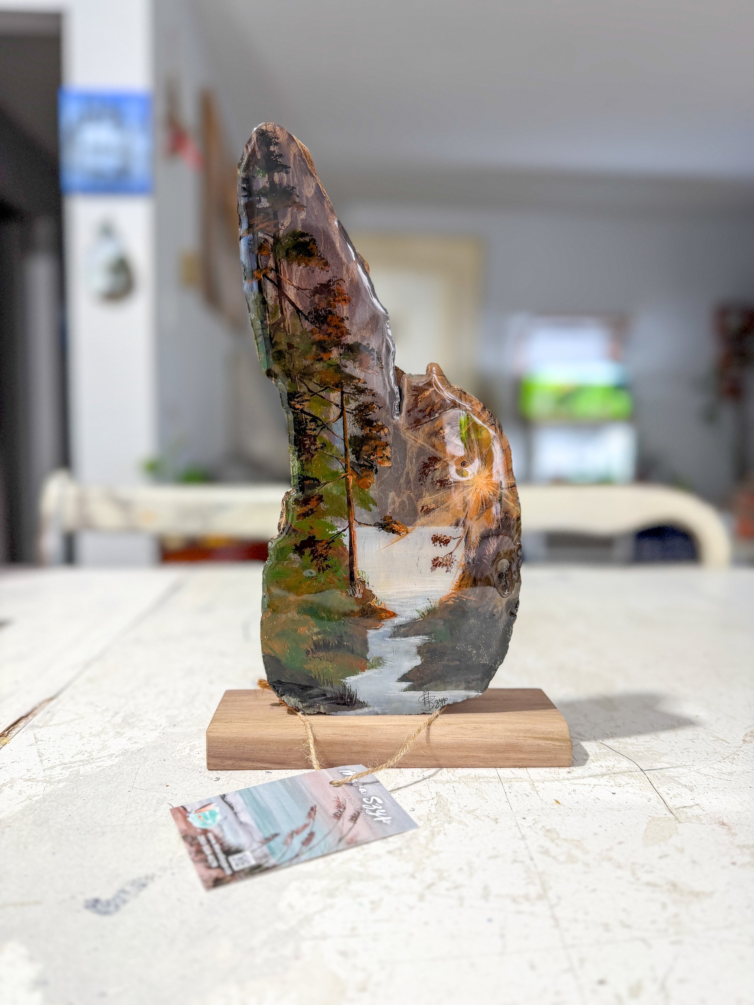 Magic Forest ~ Driftwood Wood base.JPG