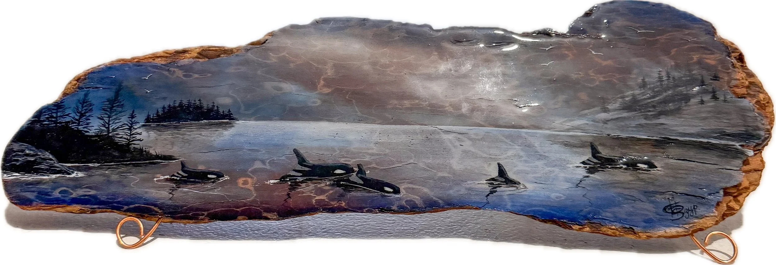 Transient ~ Driftwood Copper Feet Resin .JPG