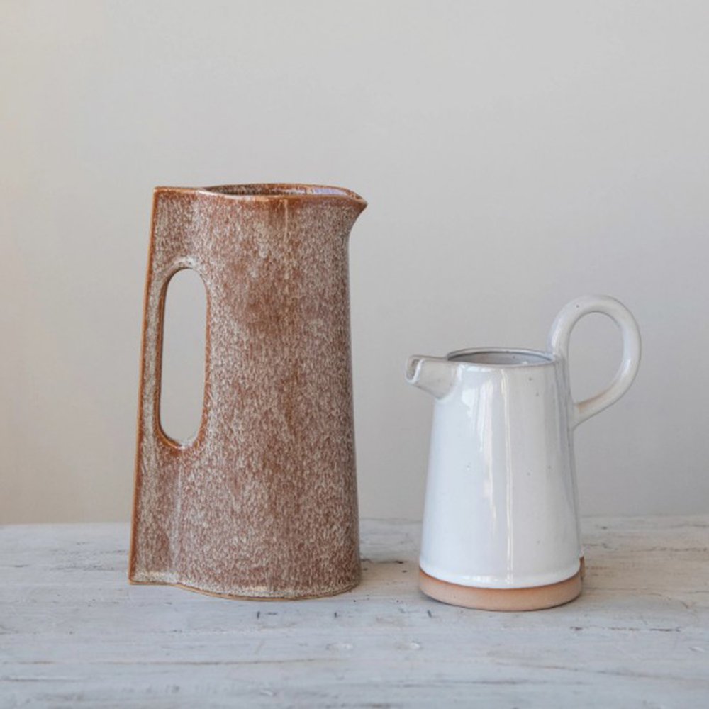 Stoneware Pitcher Vase