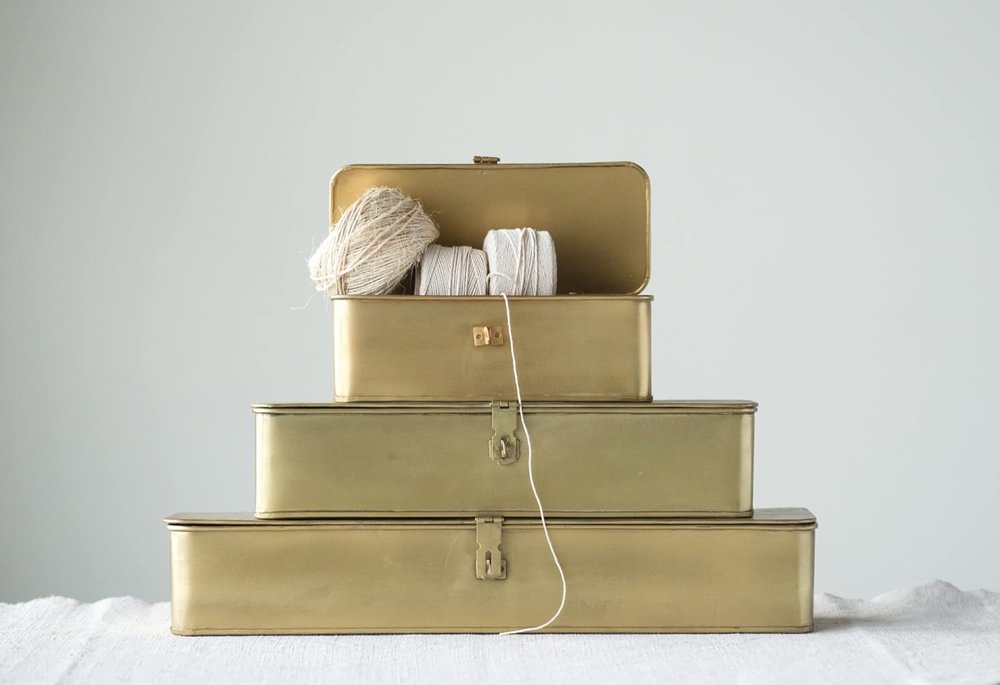 Brass Storage Boxes