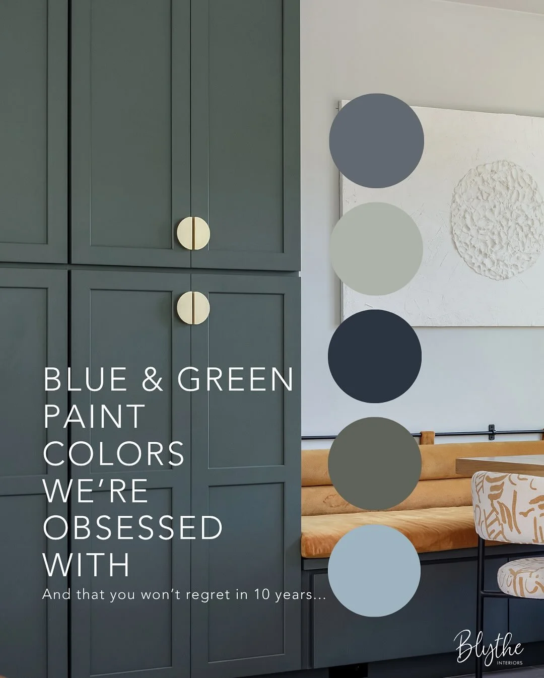 Make sure to save this for later!⁠ 📌⁠
⁠
Blue and green never go out of style and these hues from @sherwinwilliams bring a sense of calm and connection to nature PLUS, they&rsquo;ll look just as stunning years from now 🙌⁠
⁠
&bull; Broccoflower
&bull