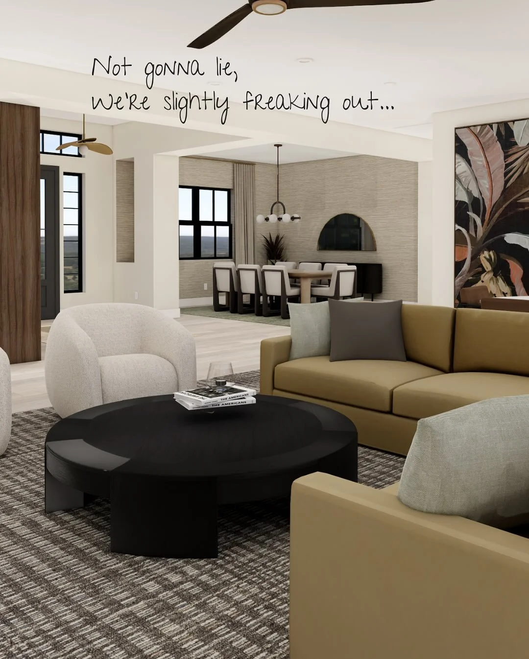 Meet project, &lsquo;More Than a Feeling&rsquo; ⚡️🌴

Our clients brought us in to turn their &ldquo;builder basic&rdquo; home into something full of personality, warmth, and custom detail ✨⁠
⁠
Think bespoke millwork, playful wallpaper, refreshed fin