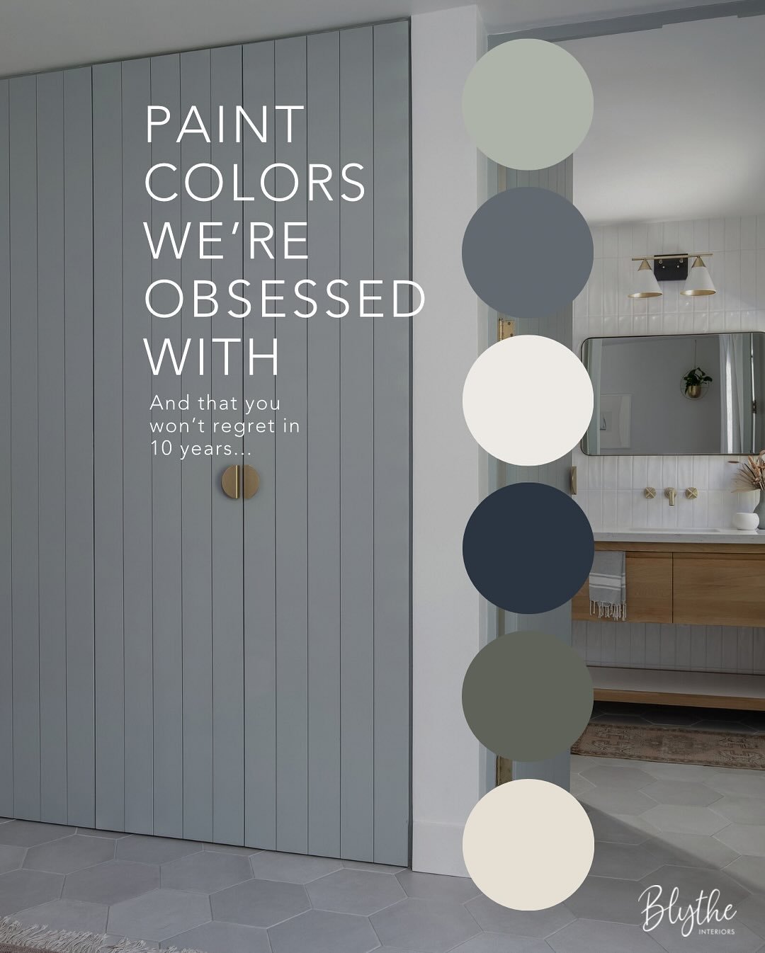 ✨Our most liked post of 2025!✨ Guess everyone needed some paint color inspiration ⁠🤭
⁠
Timeless doesn&rsquo;t mean boring. These paint colors from @sherwinwilliams feel fresh NOW and will still look AMAZING ten years down the line 🙌⁠
⁠
&bull; Greek