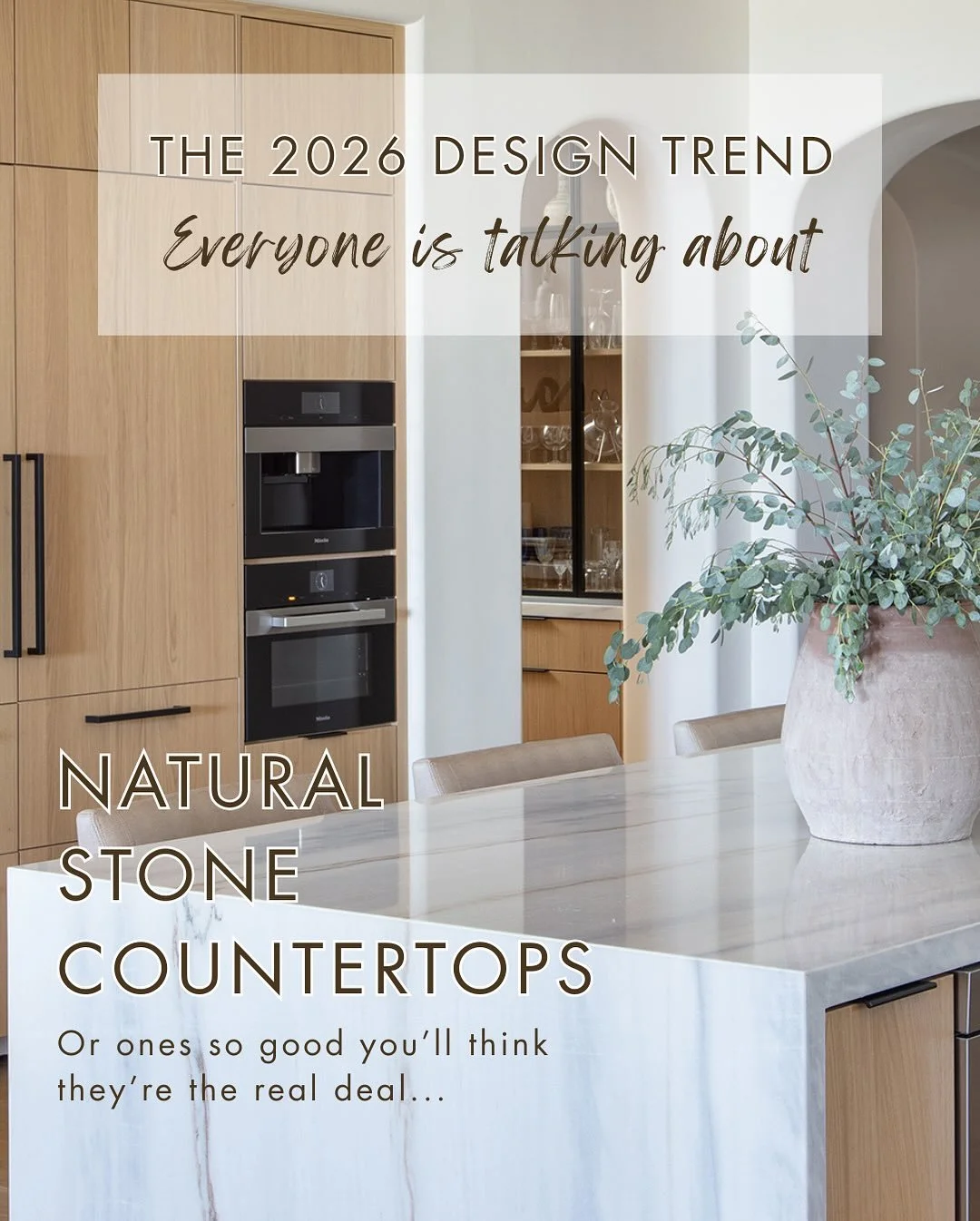 Save this for later 📌⁠
⁠
Natural stone (and stone look-alikes) are having a serious moment&mdash;and we&rsquo;re excited to see more of this in 2026 ✨⁠
⁠
We&rsquo;re seeing a movement towards spaces that feel grounded, timeless, and a little imperfe