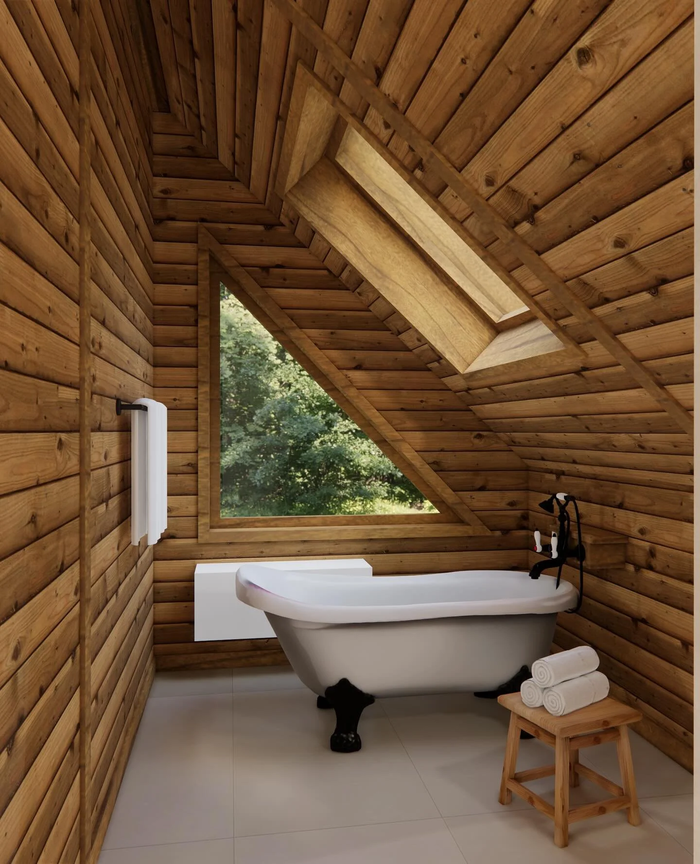 This cozy Julian mountain retreat bathroom definitely passes the December 23rd vibe check 🥰✔️✨(PS. More coming on this project in the new year) ⁠
⁠
For now, we&rsquo;re signing off 🖋️and the office will be closed until next week. We&rsquo;ll be bac