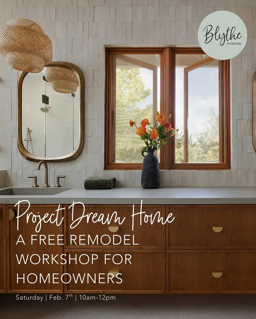 ✨Your dream home is closer than you think✨

Join us for a Free Remodel Workshop on Saturday, Februrary 7th⁠ from 10am-12pm at our beautiful San Diego Studio Showroom. 
⁠
This event is perfect for homeowners 🏡who are curious about what it&rsquo;s lik