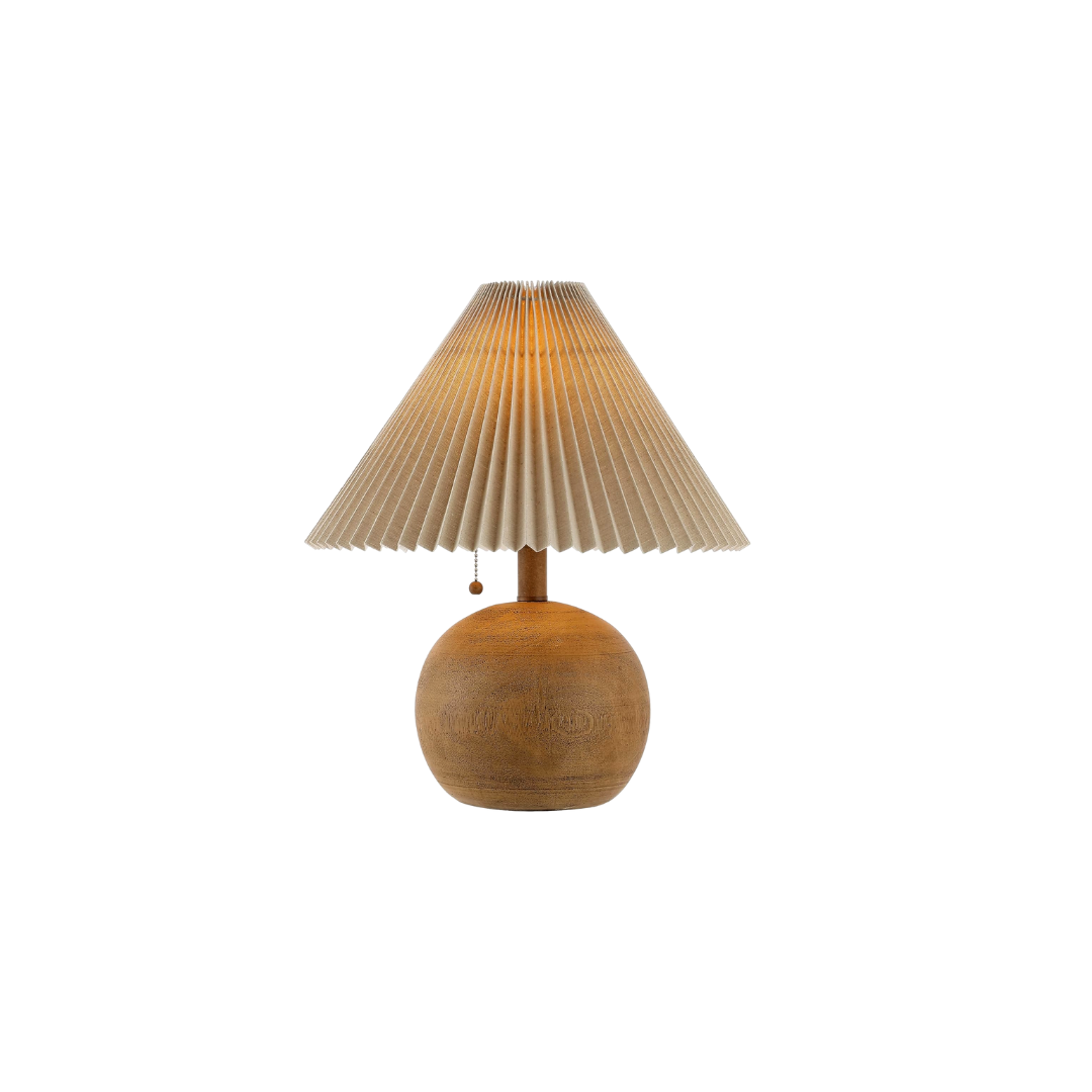 modern round lamp with pleated shade for kitchen.png