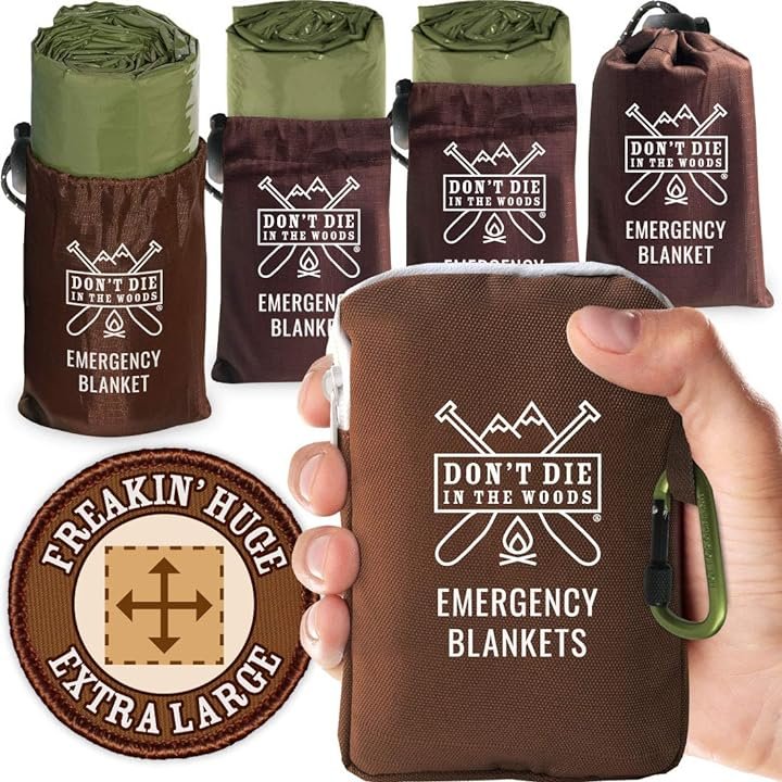 Four in one emergency blankets