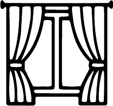 Curtains on a window