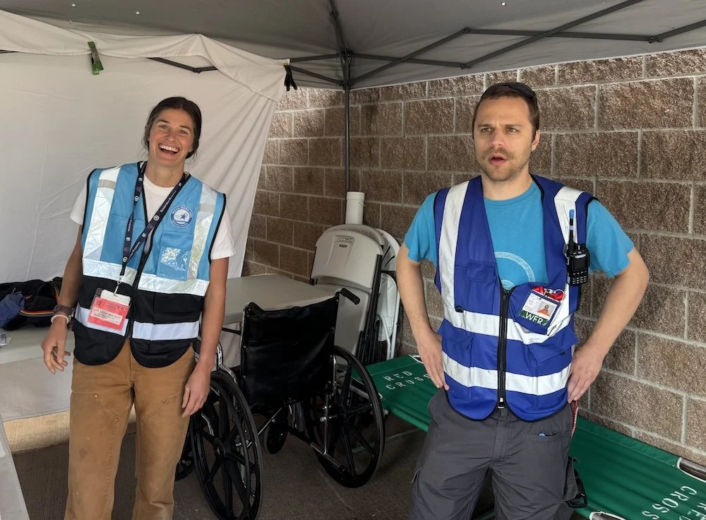 Two BP MRC volunteers at the Rotary