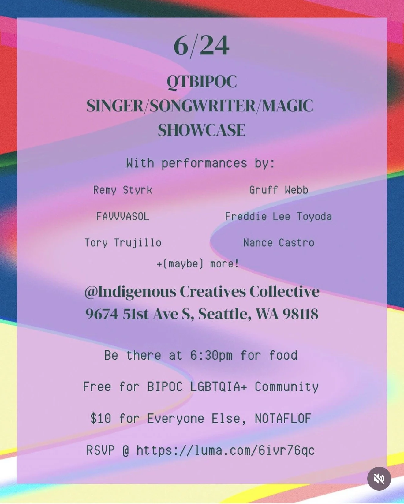 QTBIPOC Singer/Songwriter/Magic Showcase
