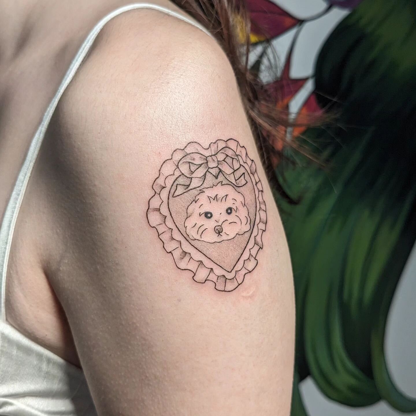 My client drew a portrait of her dog and wanted it incorporated into a heart design 💗

.
.
.
.
.
.

#yyc #yycliving #yyctattoo #tattoo #tattoos #calgary #calgarytattoo #dog #dogtattoo #petportrait #heart #hearttattoo #finelinetattoo #minimaltattoo #