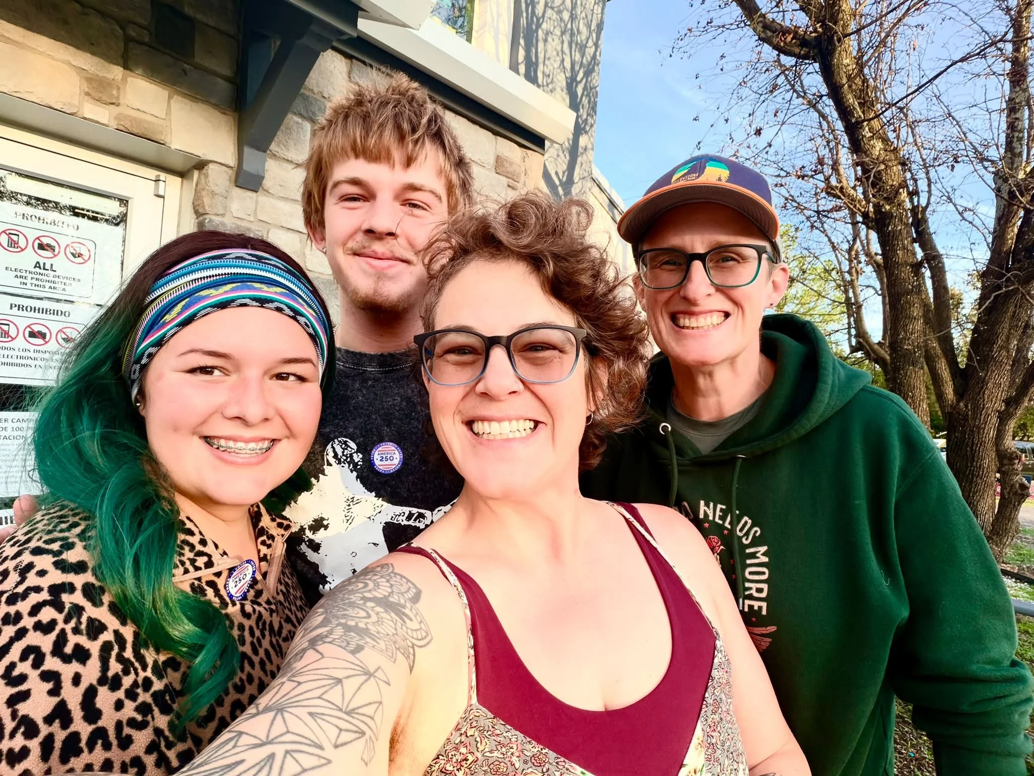 Round two!! Ben voted (whew, that was a whole thing) and our neighbor Chai finally got to vote! Making that magic happen! ✨🦄