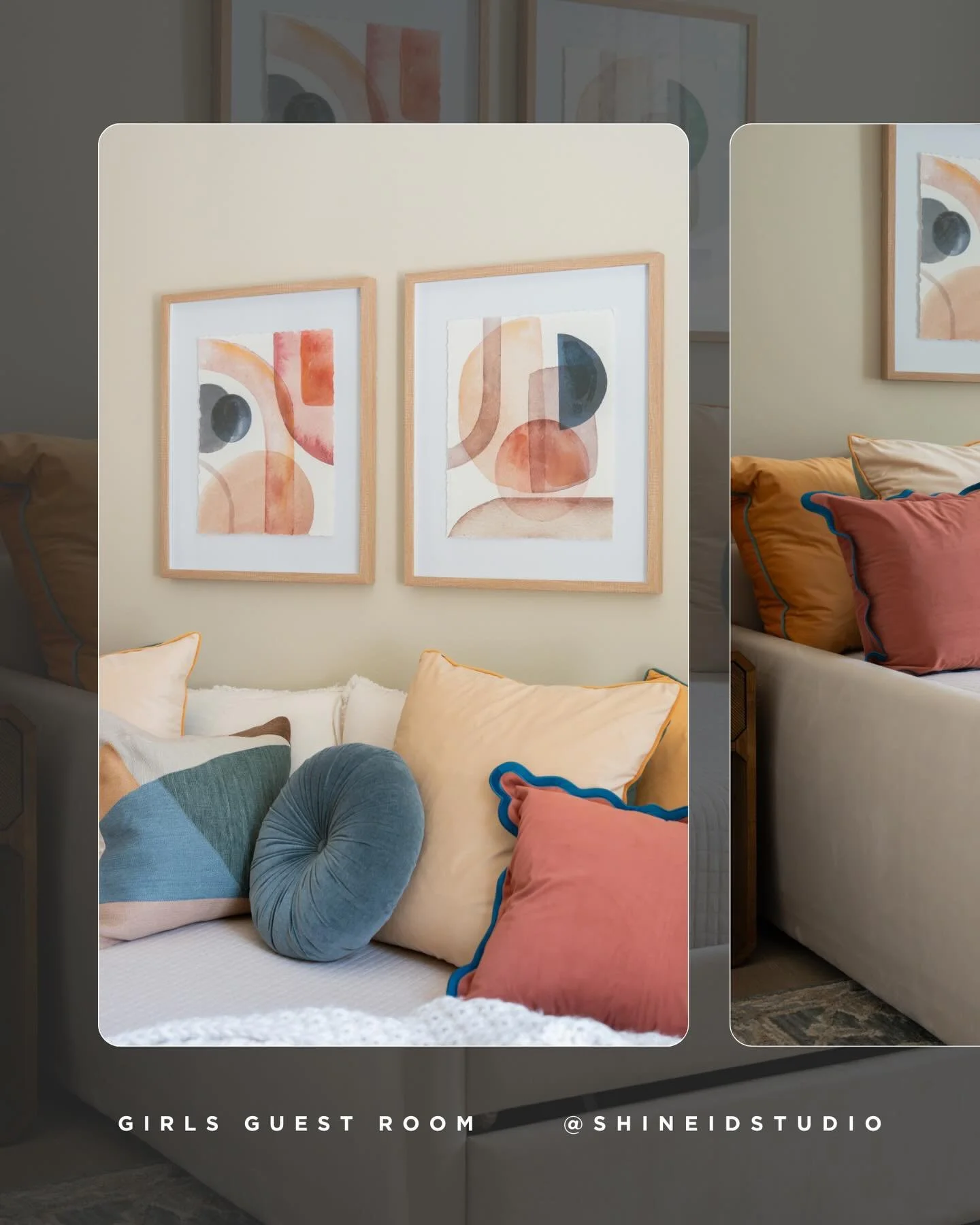 Designed for comfort and connection. 

This guest house girls&rsquo; bedroom blends beauty and practicality with a full-size daybed + trundle&mdash;perfect for sleepovers or extra guests. We added an extra vanity space for getting ready with ease, wh