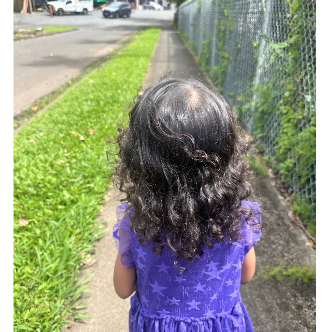 My daughter's natural hair curls