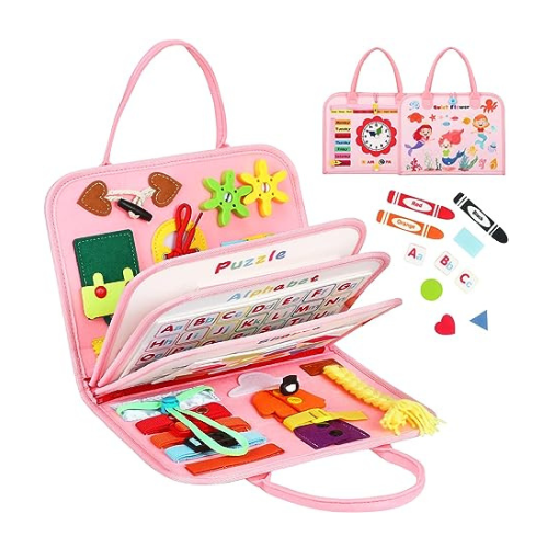 Toddler busy book perfect for plane ride