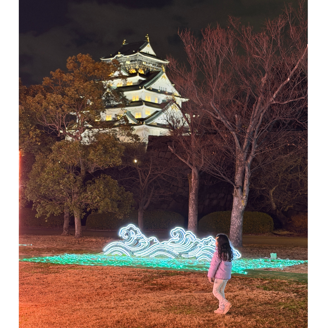 Osaka Winter Illuminations 2025-2026: Midosuji &amp; Osaka Castle Illuminage