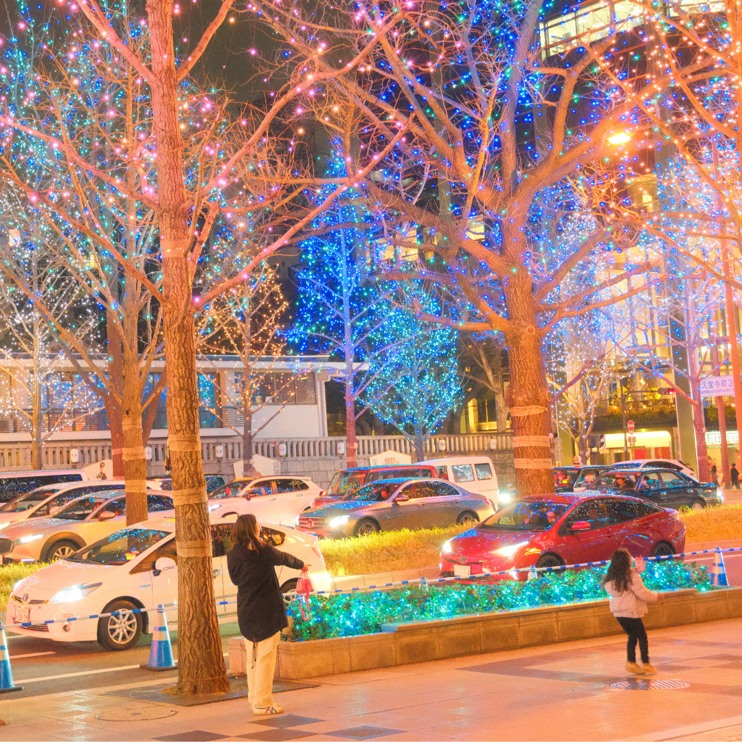  Midosuji Illumination Osaka 2025 street lights 