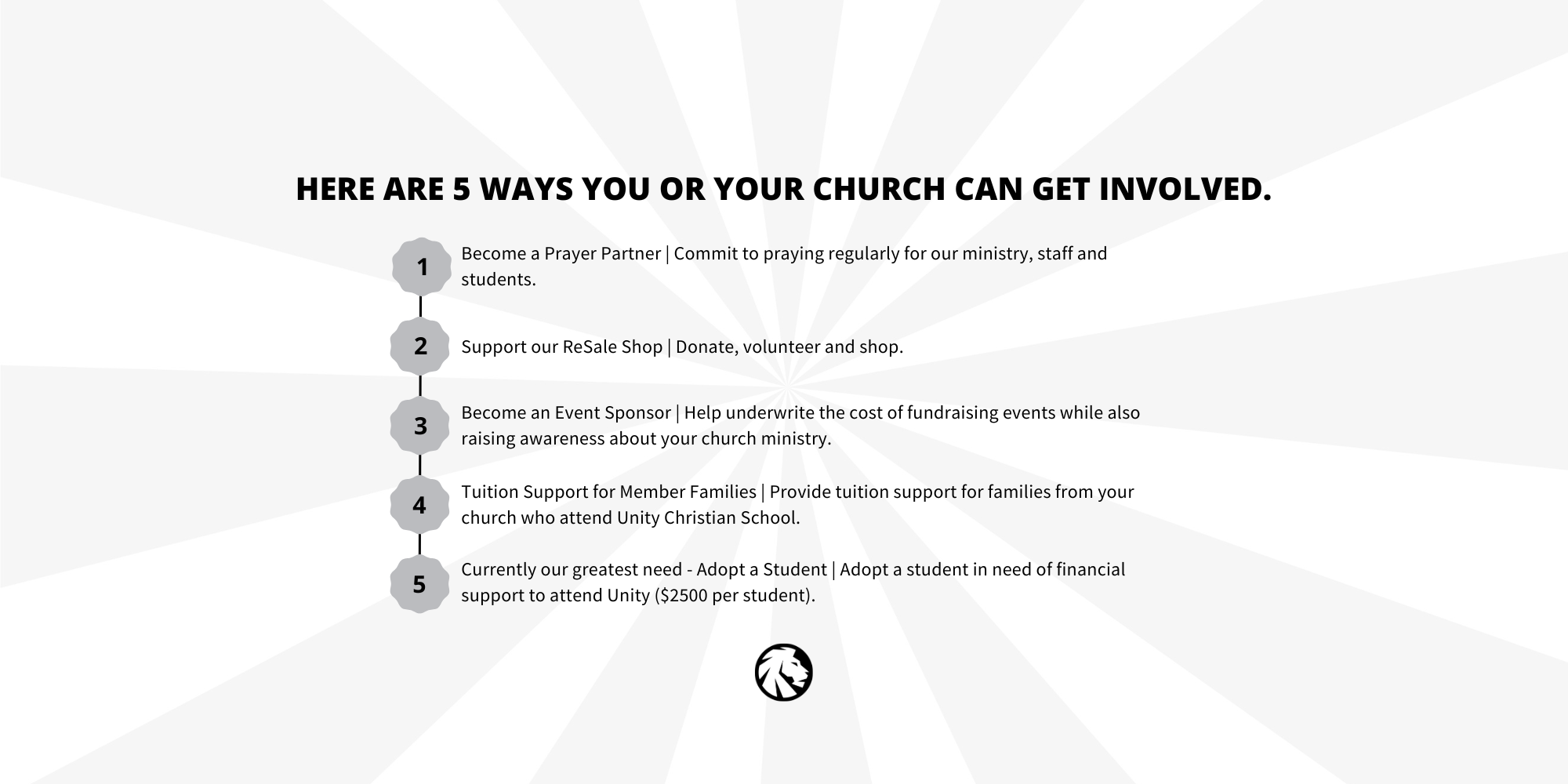 Get involved unity christian school