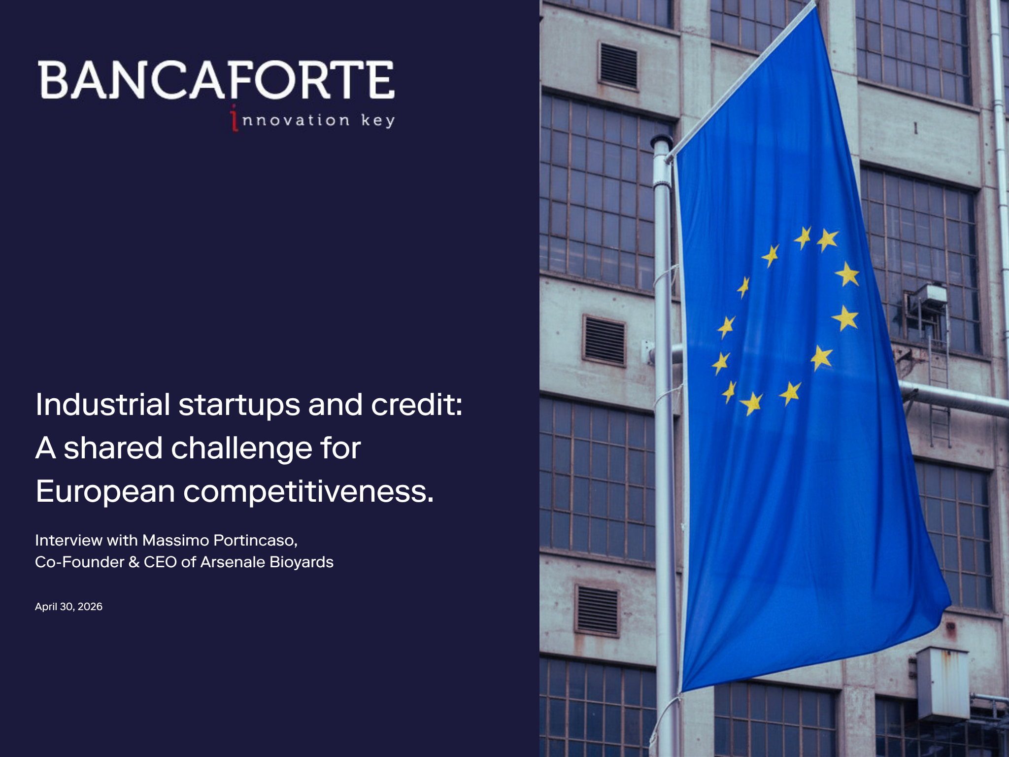 Industrial startups and credit: A shared challenge for European competitiveness