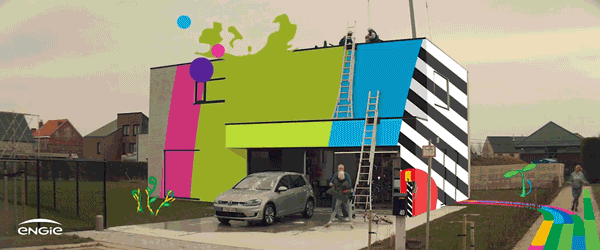 Engie UP! Tv promo directed by Maxime Brunell with graphic design by Michael Burk