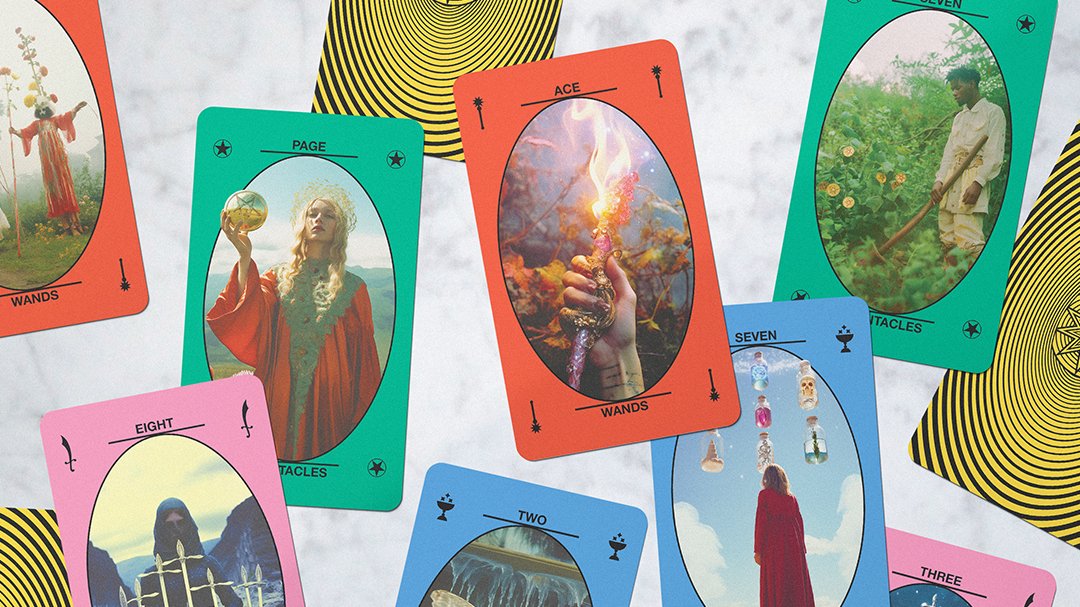 T(AI)ROT, a tarot deck designed in collaboration with Artificial Intelligence. Michael Burk Studio