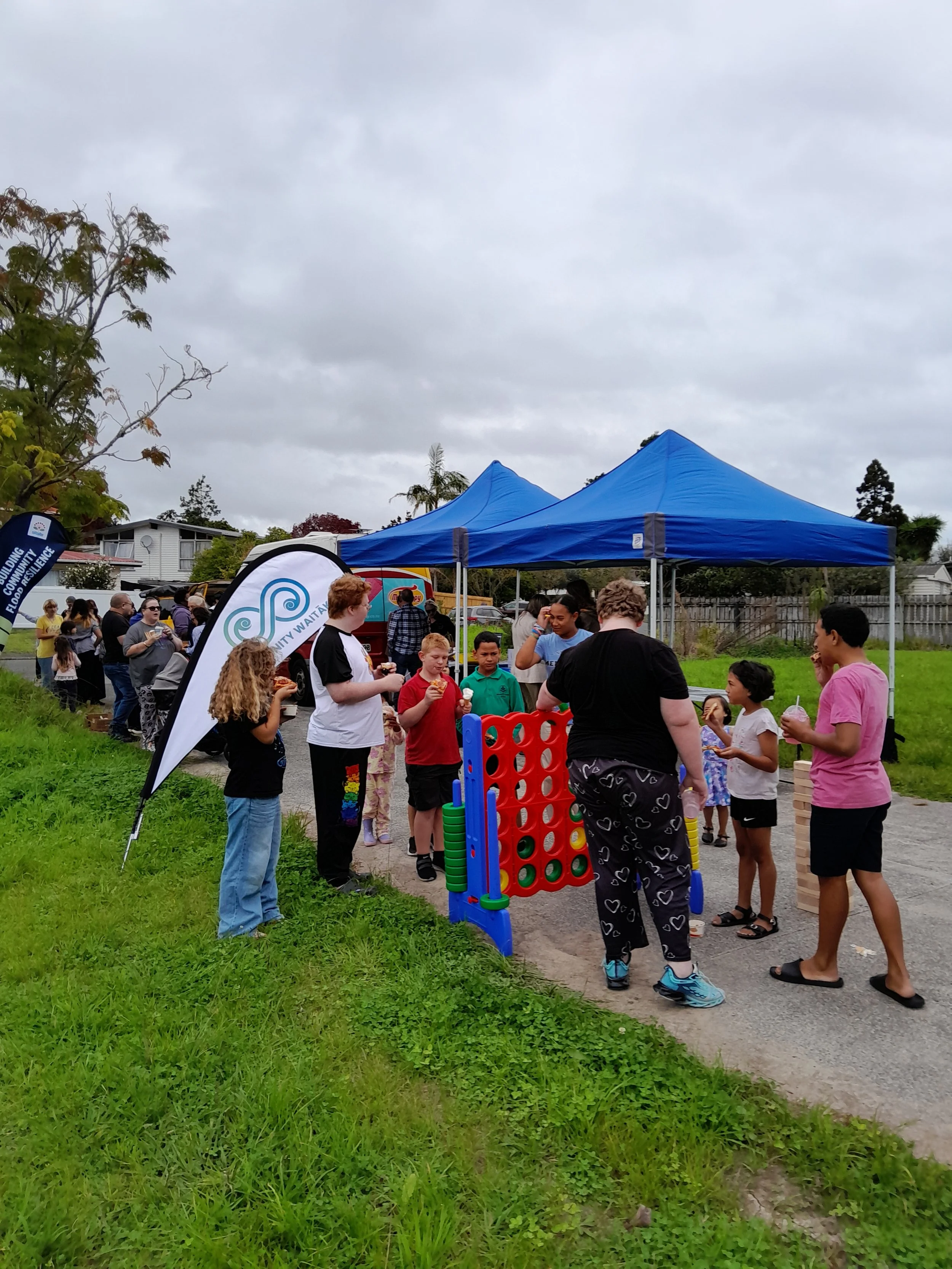 Following the 2023 floods, Community Waitākere is working alongside residents of Chilcott Road in Henderson to explore what comes next for their neighbourhood. Through conversations, community events and hands-on activities, residents are sharing ide