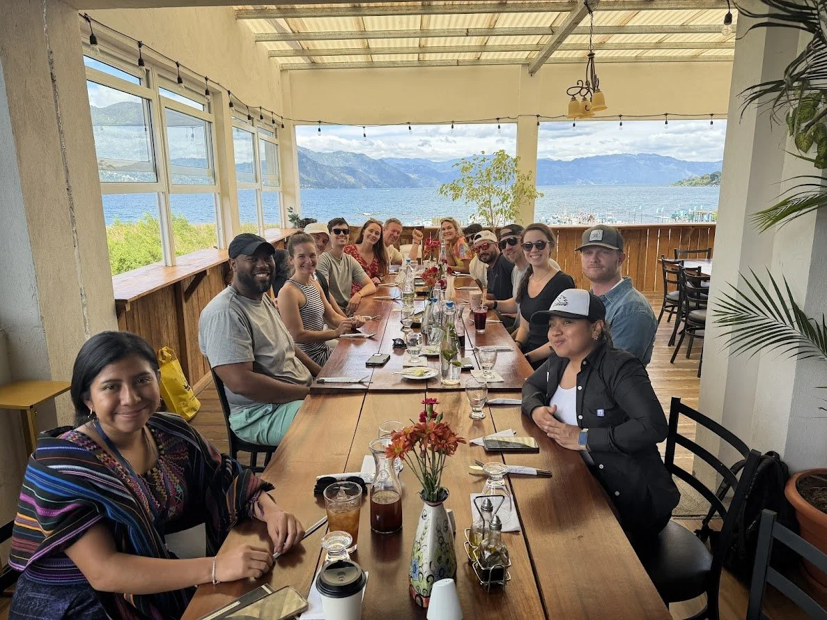 Group lunch with a view