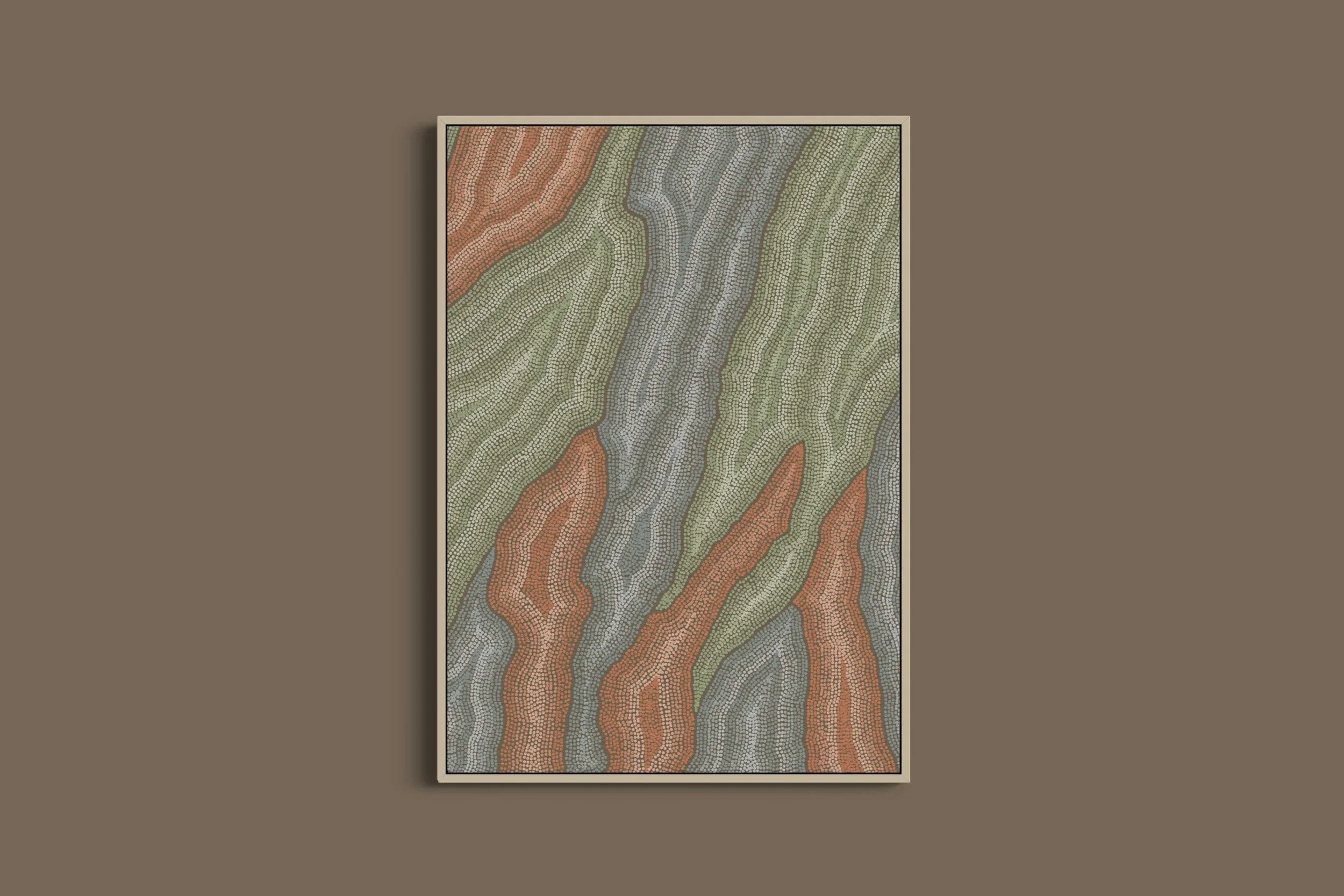 Bark Whispers art print by Danielle Leedie Gray shown in a frame (frame not included)