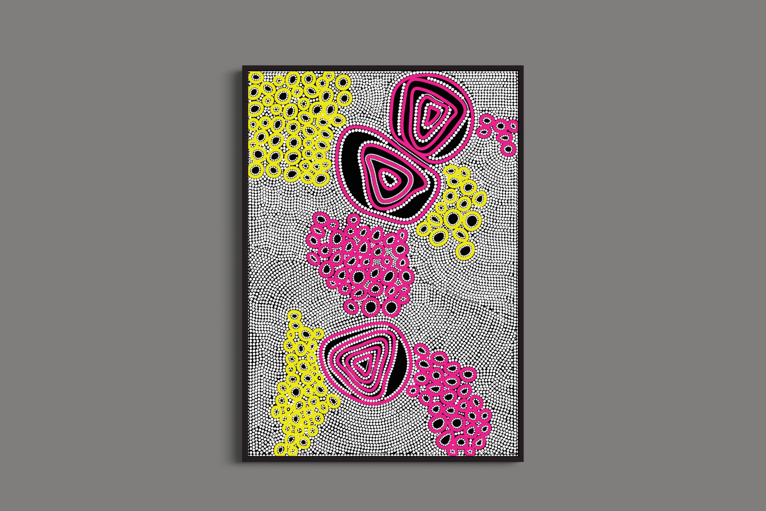 Sisters art print by Danielle Leedie Gray shown in a frame (frame not included)