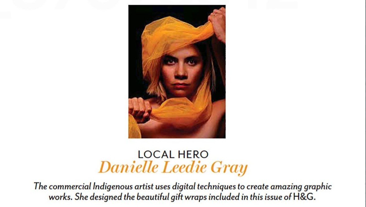 Danielle Leedie Gray featured in the Local Hero column of Australian House & Garden