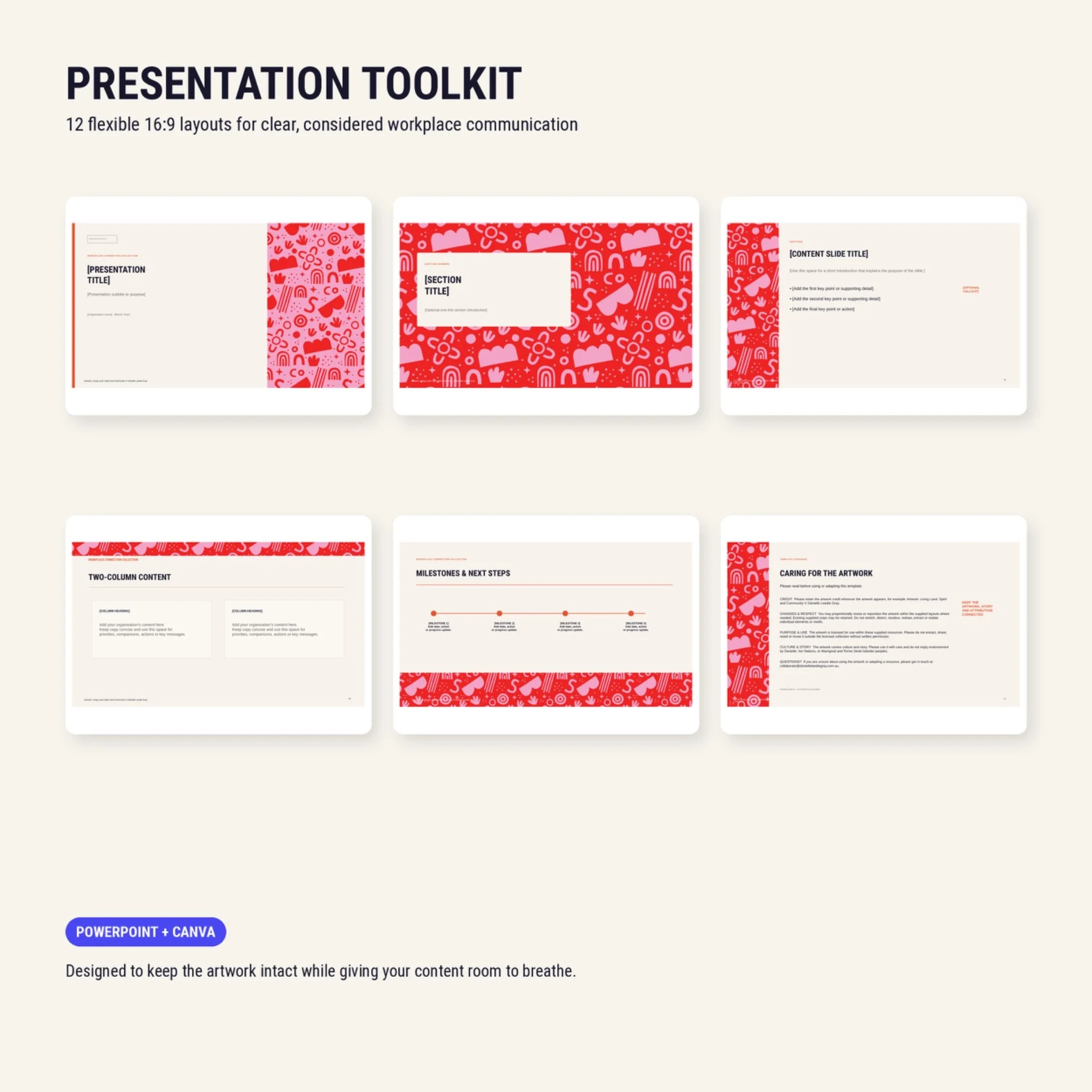 Presentation toolkit slides designed by Danielle Leedie Gray