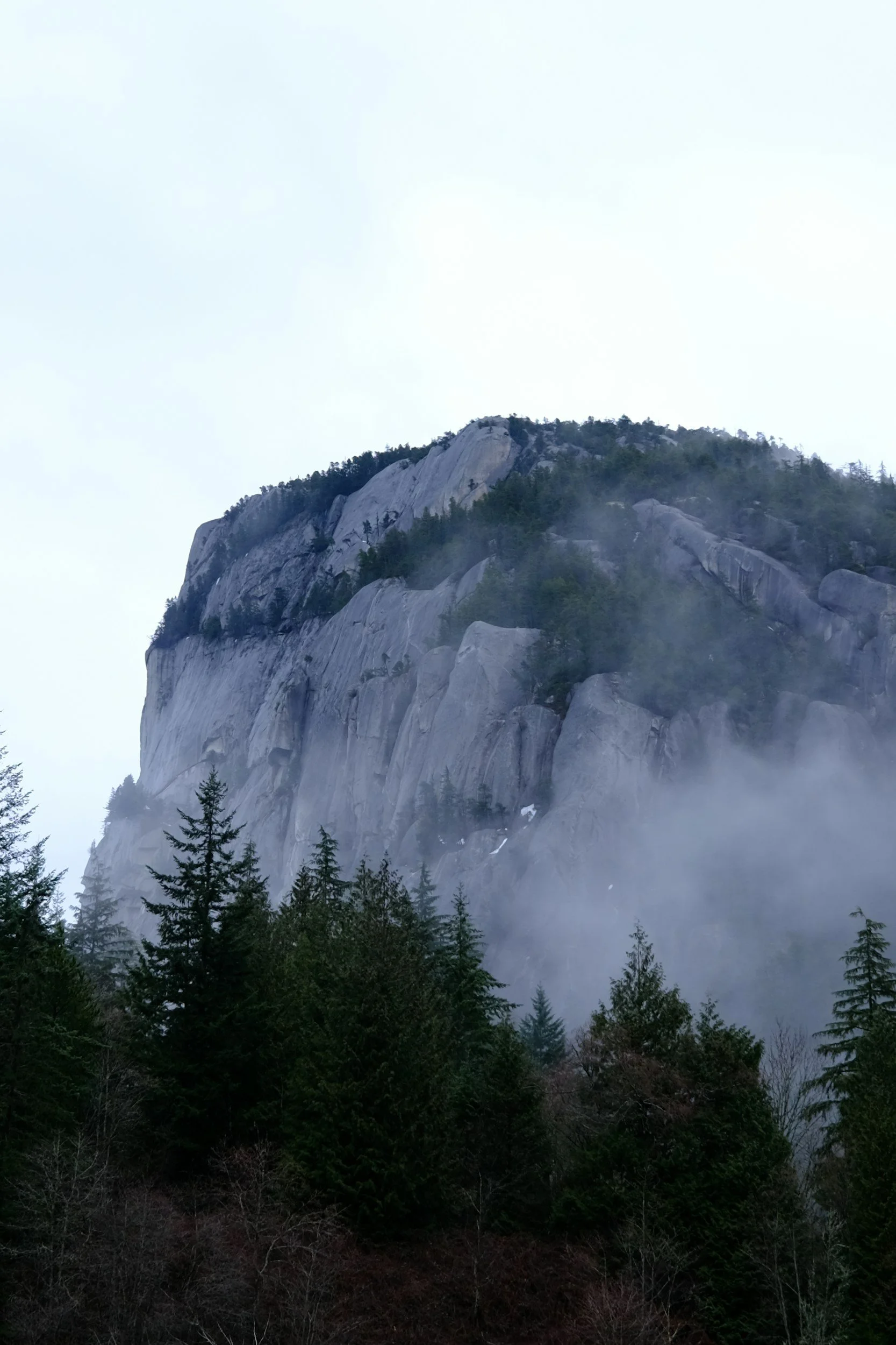 Squamish Chief Rock near Vancouver, BC.