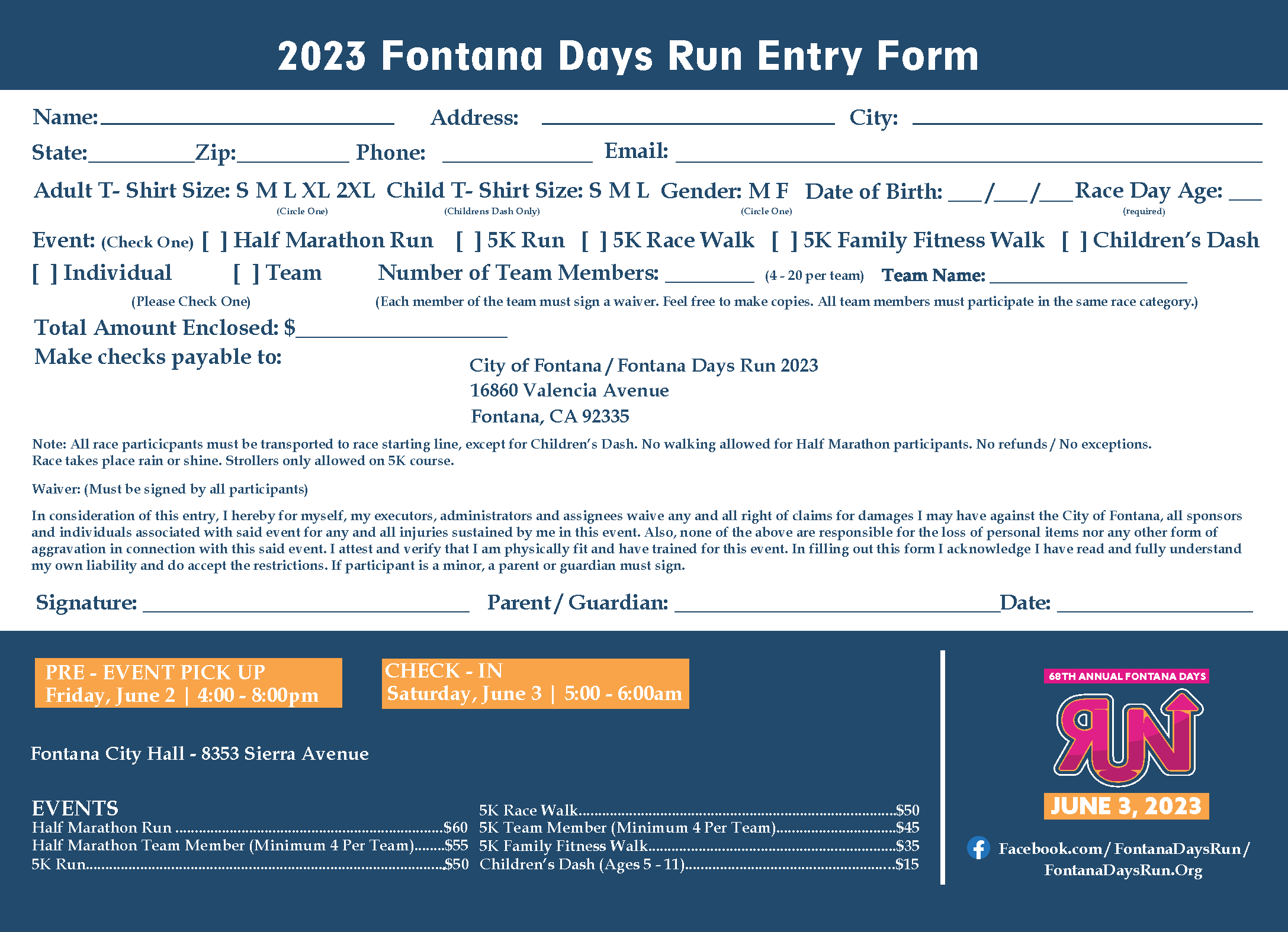 Registration Card (Back)