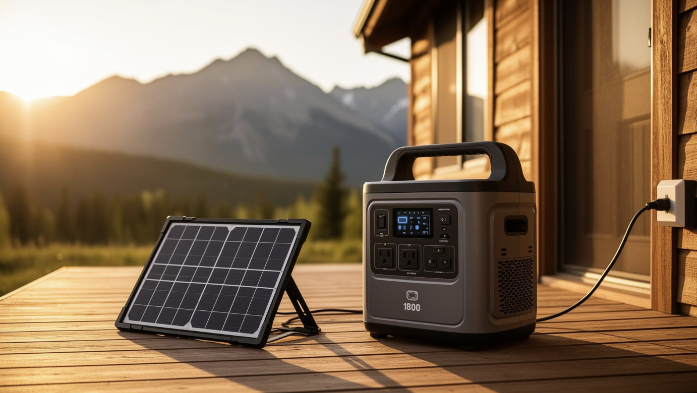 A portable 1,800W unit — the most practical sub-$2,000 resilience upgrade we install.