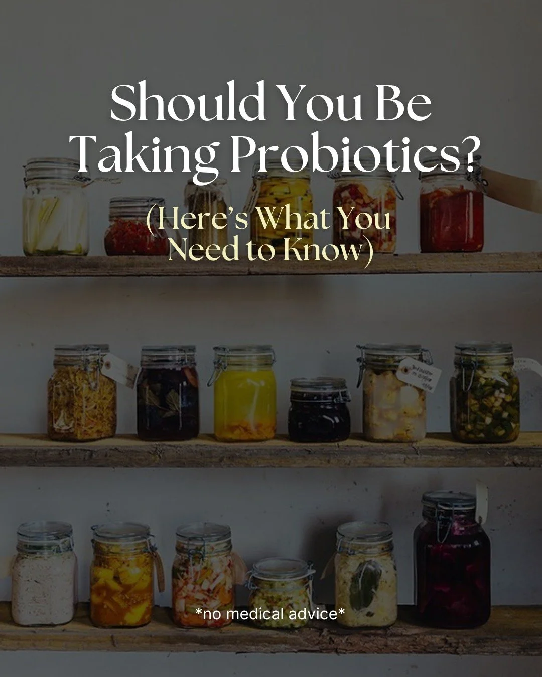 Gut health is everything, and probiotics are one of the key players in keeping your digestive system happy. But here&rsquo;s the thing: food first is always my recommendation. 

Probiotic-rich foods are packed with the good bacteria your body craves.