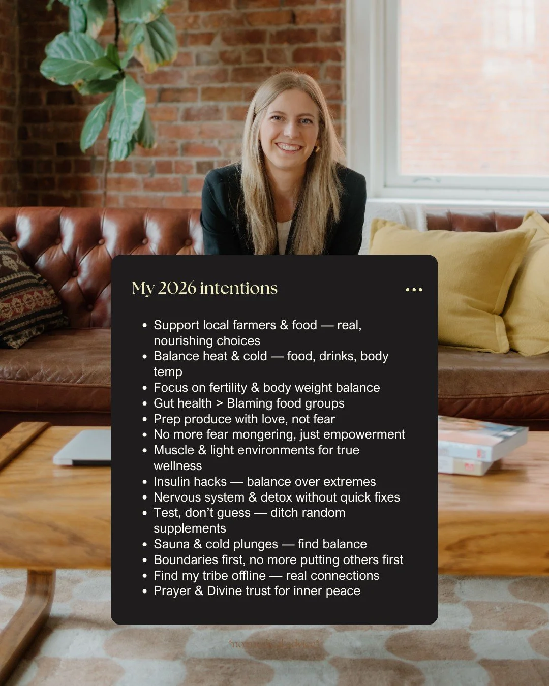 This year, it&rsquo;s all about nourishing foods, supporting local farmers, and balancing extremes with heat &amp; cold, focusing on gut health, fertility, and balance over extremes &mdash; trusting the body and respecting boundaries.

It&rsquo;s tim